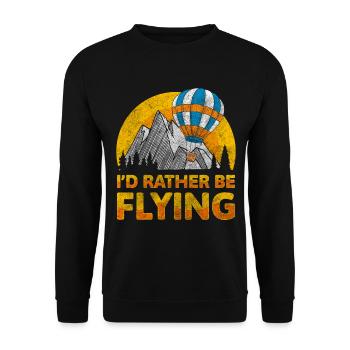 Balloon Exciting Hot - Unisex Sweatshirt - black - Front - Alina (178cm) & Michal (187cm)