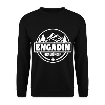 Engadin - Unisex Sweatshirt - black - Front - Alina (178cm) & Michal (187cm)
