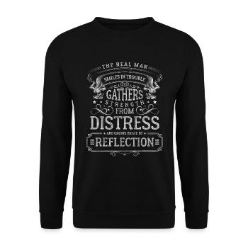 Men Role Model Family Ascension Day - Unisex Sweatshirt - black - Front - Alina (178cm) & Michal (187cm)