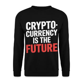 Cryptocurrency Is The Future 7 - Unisex Pullover - Schwarz - Vorne - Alina (178cm) & Michal (187cm)