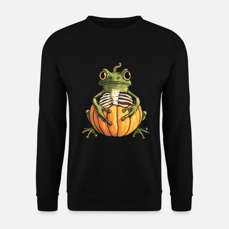Pumpkin frog frog pumpkin - Unisex Sweatshirt - black