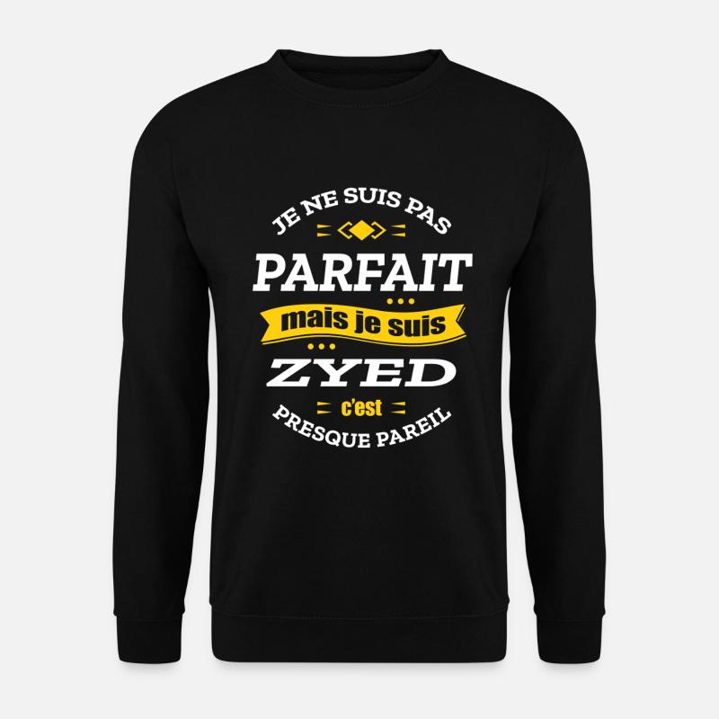 ZYED PARFAIT - PRENOM ZYED - Sweat-shirt Unisexe - noir