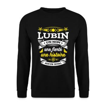 LUBIN UN NOM UNE FIERTÉ AUCUN RIVAL - Sweat-shirt Unisexe - noir - Devant - Alina (178cm) & Michal (187cm)