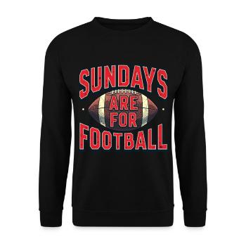 Le dimanche, c’est le football américain - Sweat-shirt Unisexe - noir - Devant - Alina (178cm) & Michal (187cm)
