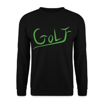 Golf Lovers - Unisex Sweatshirt - black - Front - Alina (178cm) & Michal (187cm)