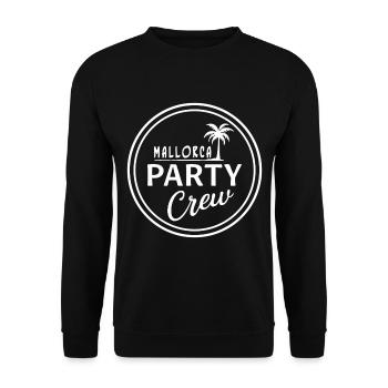Mallorca Party Crew Summer, Sun & Party Feeling - Unisex Sweatshirt - black - Front - Alina (178cm) & Michal (187cm)
