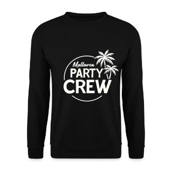 Mallorca Party Crew Summer, Sun & Party Feeling - Unisex Sweatshirt - black - Front - Alina (178cm) & Michal (187cm)