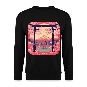 Temples Tokyo Culture World Tour - Unisex Sweatshirt - black - Front - Alina (178cm) & Michal (187cm)