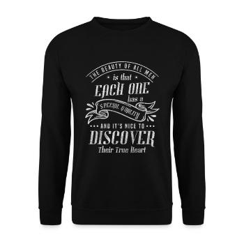 Hommes Boire de l’alcool Sports Vacances - Sweat-shirt Unisexe - noir - Devant - Alina (178cm) & Michal (187cm)