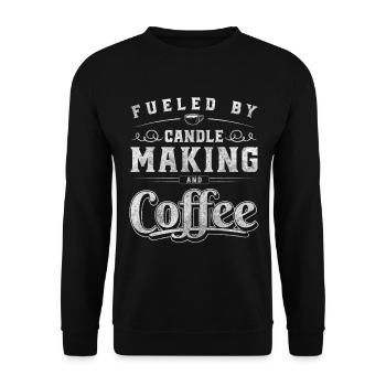 Kerzenmacher Hobby Romantiker Dekoration - Unisex Pullover - Schwarz - Vorne - Alina (178cm) & Michal (187cm)