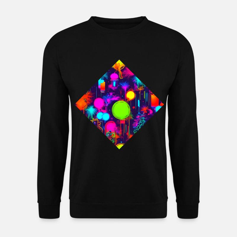 Neon Stil UV House Style - Unisextröja - svart