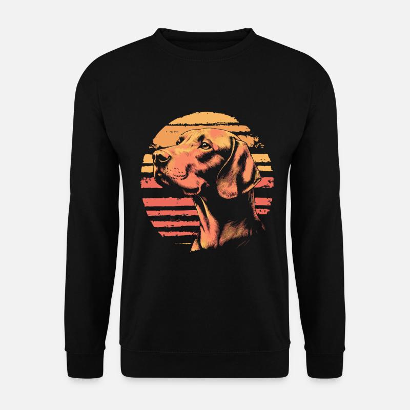 Vizsla Vintage - Unisex Pullover - Schwarz