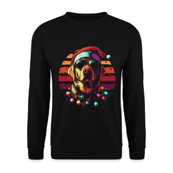Noël au Labrador - Sweat-shirt Unisexe - noir - Devant - Alina (178cm) & Michal (187cm)