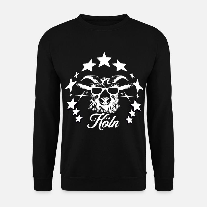 Köln liebe sterne Geissbock - Unisex Pullover - Schwarz