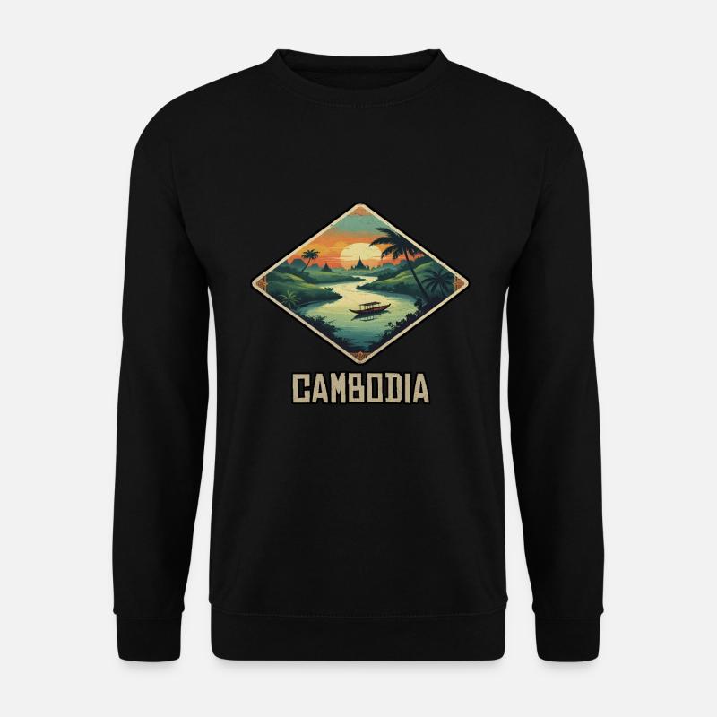 Cambodia - Unisex Pullover - Schwarz