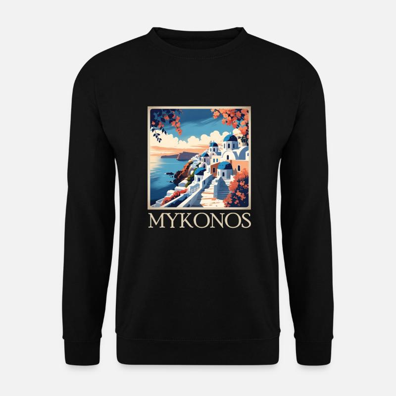 Mykonos - Unisex Pullover - Schwarz