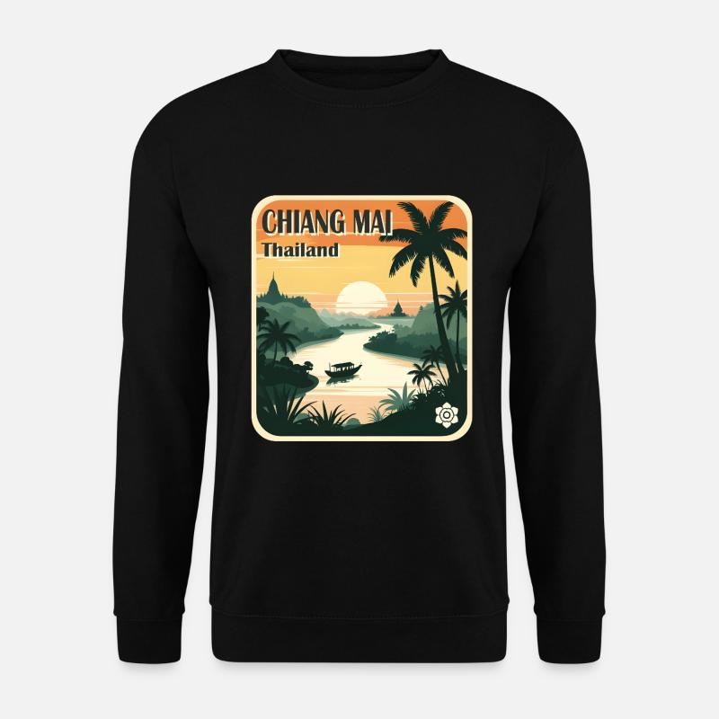 Chiang Mai Thailan - Unisex Pullover - Schwarz