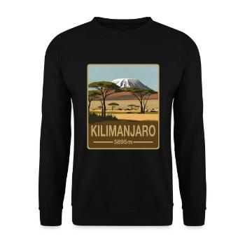 Kilimanjaro - Unisex Sweatshirt - black - Front - Alina (178cm) & Michal (187cm)