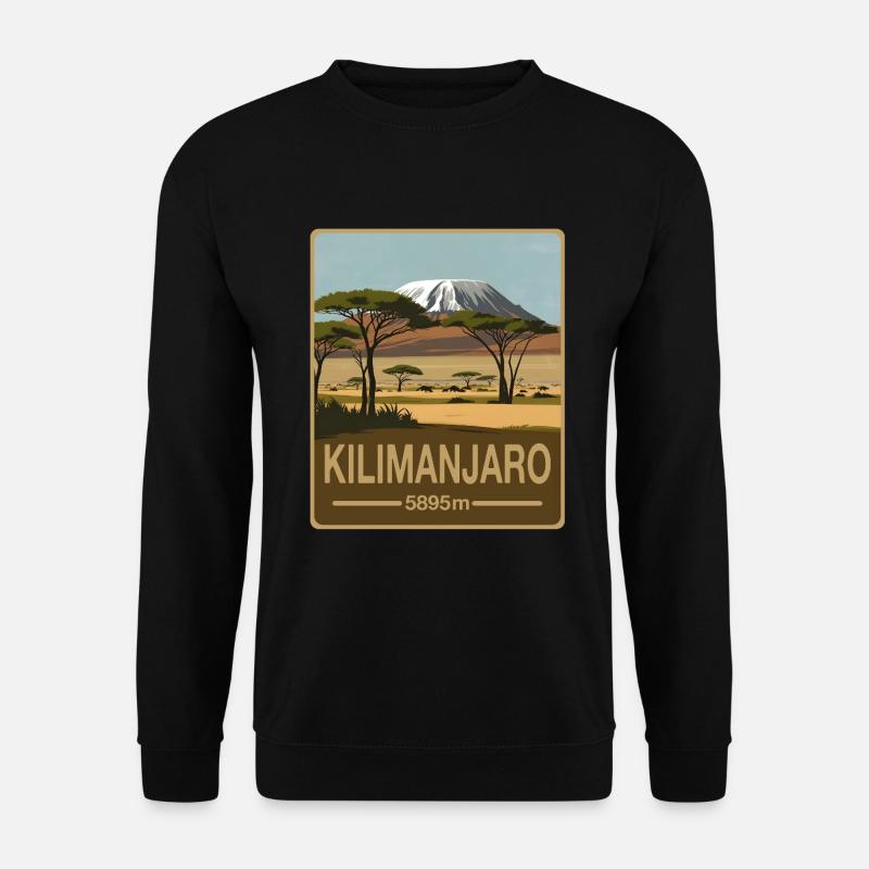 Kilimanscharo - Unisex Pullover - Schwarz