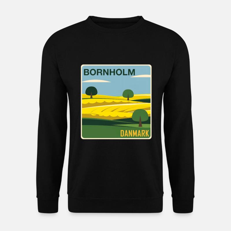 Bornholm Daenemark - Unisex Pullover - Schwarz