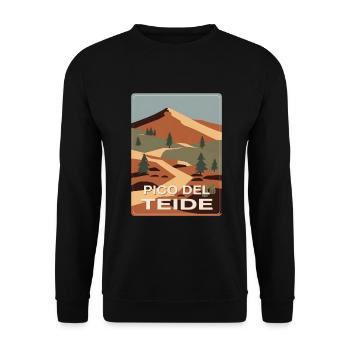 Pico del Teide Tenerife - Sweat-shirt Unisexe - noir - Devant - Alina (178cm) & Michal (187cm)