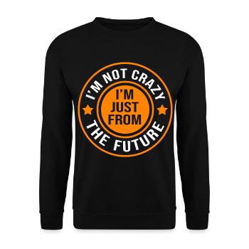 Time travel - Unisex Sweatshirt - black - Front - Alina (178cm) & Michal (187cm)