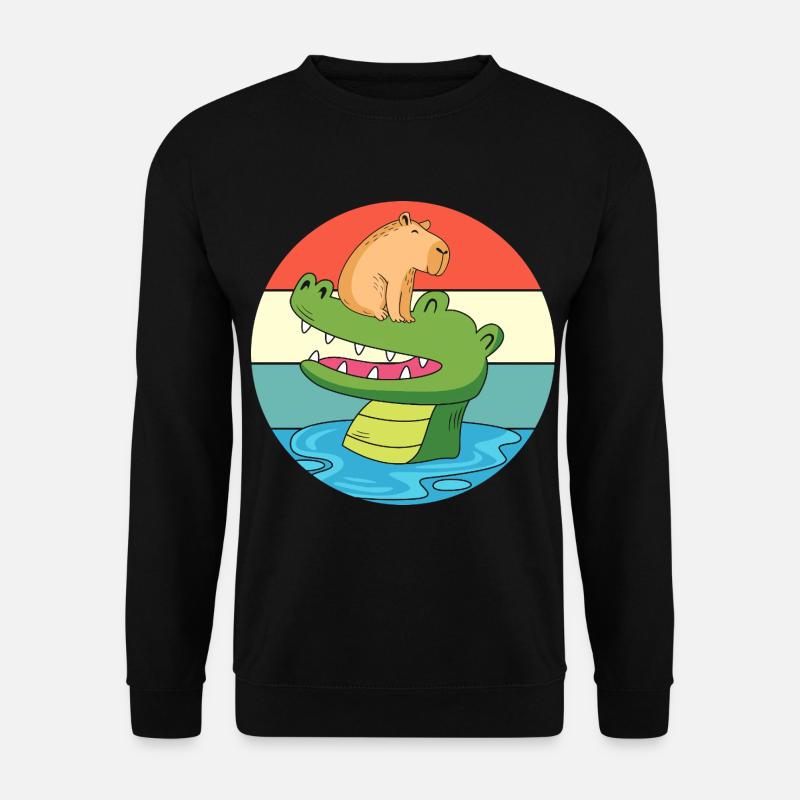 Capybara Capibara - Unisex Pullover - Schwarz