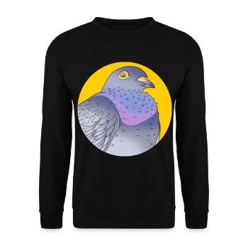 Pigeon Race Pigeon Pigeons - Unisex Sweatshirt - black - Front - Alina (178cm) & Michal (187cm)