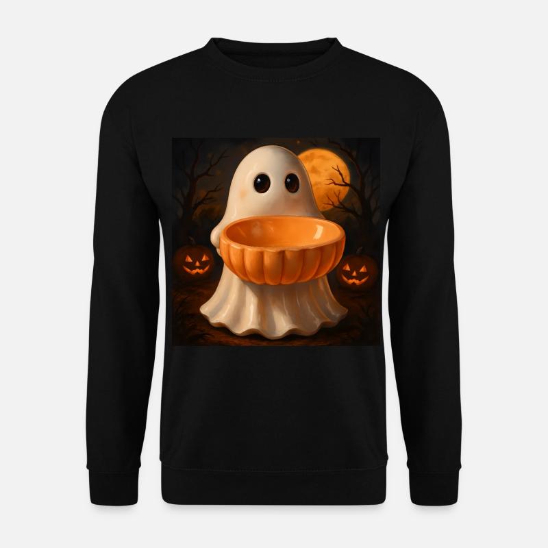 Spooky Halloween Ghost Gift - Unisex Sweatshirt - black
