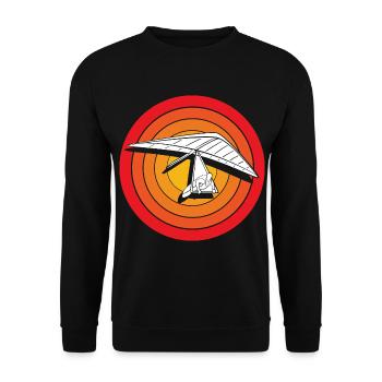 Paragliding Paragliding Paraglider Paraglider - Unisex Sweatshirt - black - Front - Alina (178cm) & Michal (187cm)
