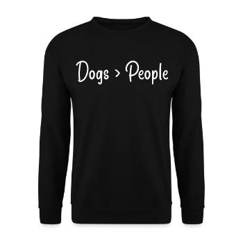 Amoureux des chiens - Sweat-shirt Unisexe - noir - Devant - Alina (178cm) & Michal (187cm)