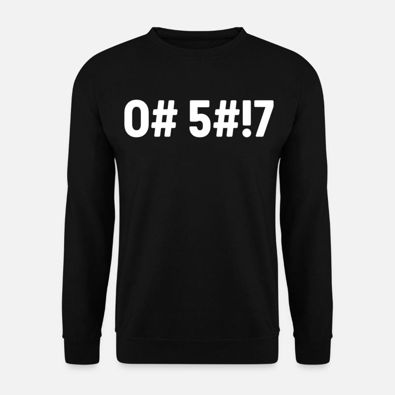 Oh merde, codé - Sweat-shirt Unisexe - noir