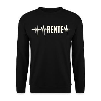 Heartbeat Pension - Unisex Sweatshirt - black - Front - Alina (178cm) & Michal (187cm)