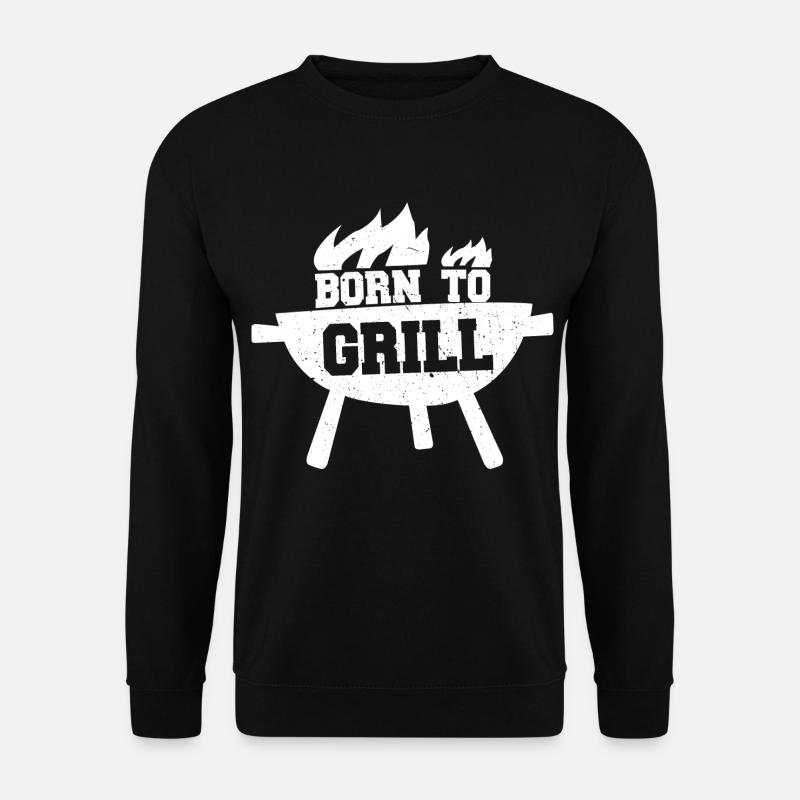 Barbecue grilling - Unisex Sweatshirt - black