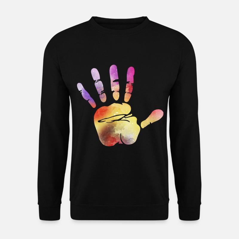 Arrêt de la main - Sweat-shirt Unisexe - noir