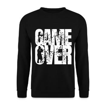 Bachelor Bachelor Game Over - Sweat-shirt Unisexe - noir - Devant - Alina (178cm) & Michal (187cm)