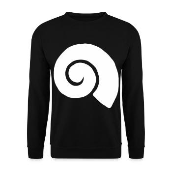 Seashell sea coast lake shells beach children sand - Unisex Sweatshirt - black - Front - Alina (178cm) & Michal (187cm)