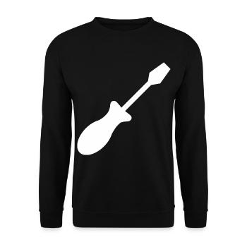 Tournevis artisans artisans - Sweat-shirt Unisexe - noir - Devant - Alina (178cm) & Michal (187cm)