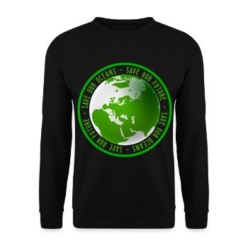 Journée de l’environnement Protection de l’environnement Protection de la nature - Sweat-shirt Unisexe - noir - Devant - Alina (178cm) & Michal (187cm)