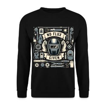 Pas de flux donné 18 - Sweat-shirt Unisexe - noir - Devant - Alina (178cm) & Michal (187cm)
