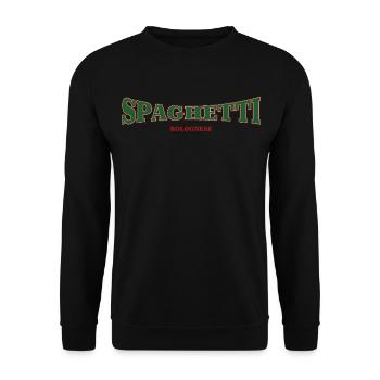 Spaghetti bolognais - Sweat-shirt Unisexe - noir - Devant - Alina (178cm) & Michal (187cm)