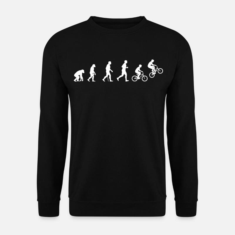 Evolution of BMX Action Cycling - Unisex Sweatshirt - black