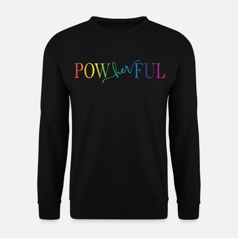 Powherful - Unisex Pullover - Schwarz