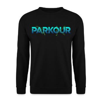 Parkour Freerunning Sport - Sweat-shirt Unisexe - noir - Devant - Alina (178cm) & Michal (187cm)