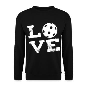 AMOUR - hockey sur gazon Indoor Hockey Floorball - Sweat-shirt Unisexe - noir - Devant - Alina (178cm) & Michal (187cm)