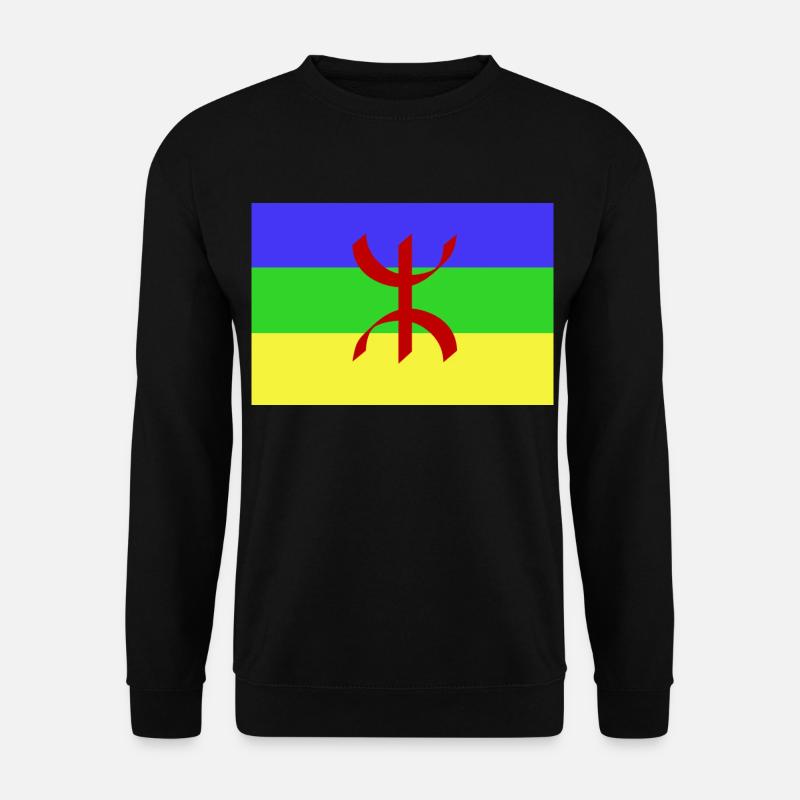 Flaggen-Amazigh-Flaggent-shirt - Unisex Pullover - Schwarz