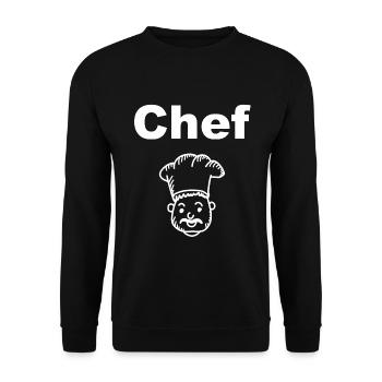 Chefkoch - Unisex Pullover - Schwarz - Vorne - Alina (178cm) & Michal (187cm)
