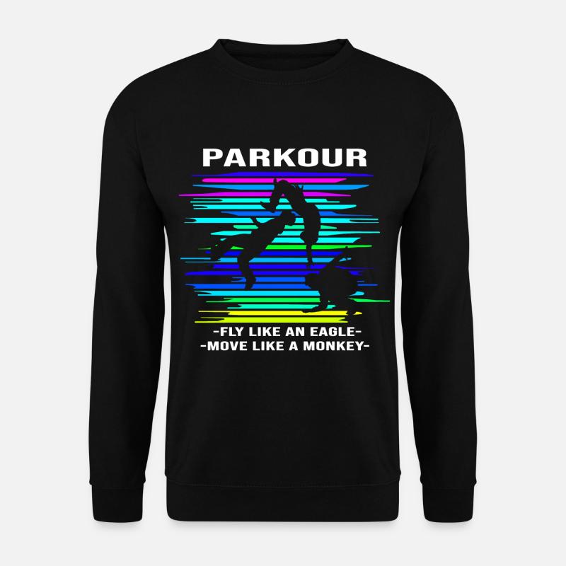 Parkour Backflip - Unisex Pullover - Schwarz