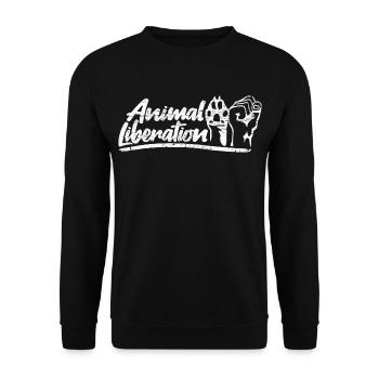 Animal Liberation - Unisex Pullover - Schwarz - Vorne - Alina (178cm) & Michal (187cm)