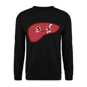 Foie Doux Kawaii - Sweat-shirt Unisexe - noir - Devant - Alina (178cm) & Michal (187cm)